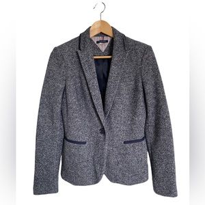 Tommy Hilfiger Sport Jacket Blazer Soft Knit Heather Gray Womens 2
